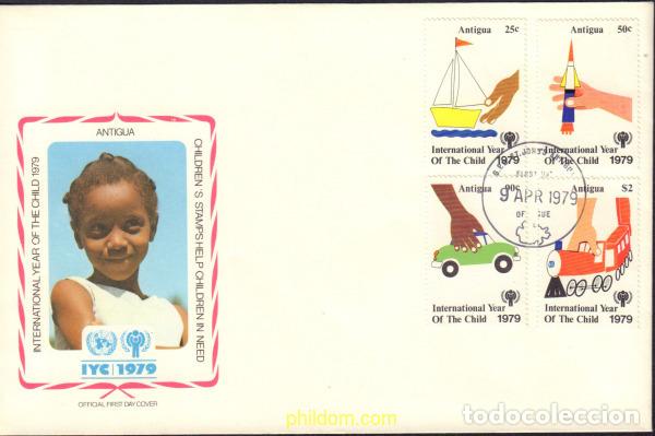 Sellos: 390327 MNH ANTIGUA 1979 A&Ntilde;O INTERNACIONAL DEL NI&Ntilde;O