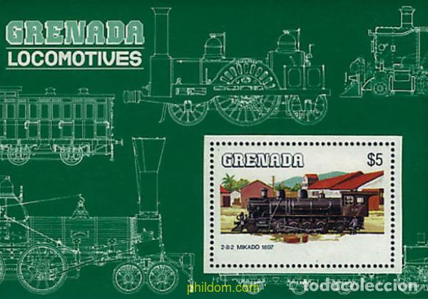 Sellos: 319107 MNH GRANADA 1984 LOCOMOTORAS ANTIGUAS