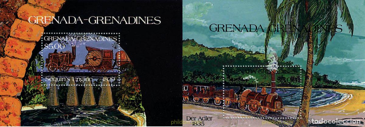 Sellos: 253561 MNH GRANADA GRANADINAS 1984 LOCOMOTORAS ANTIGUAS