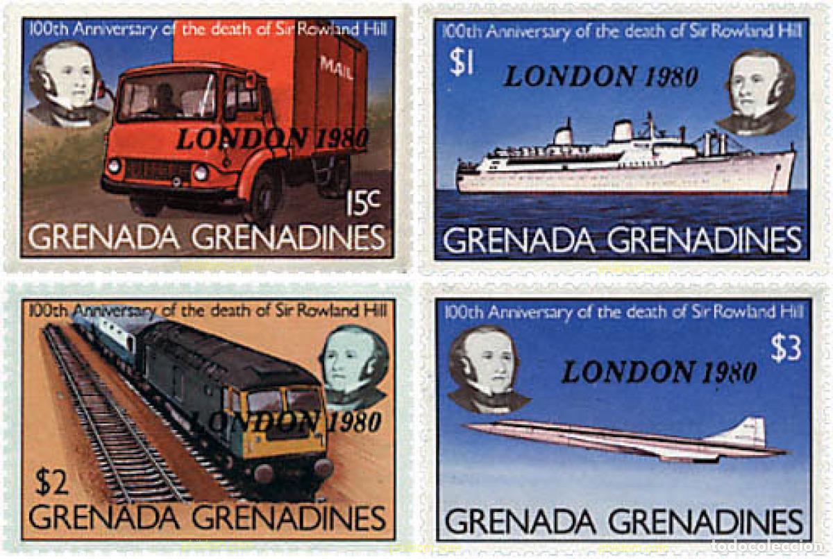 Sellos: 59869 MNH GRANADA GRANADINAS 1980 LONDON 80. EXPOSICION FILATELICA INTERNACIONAL