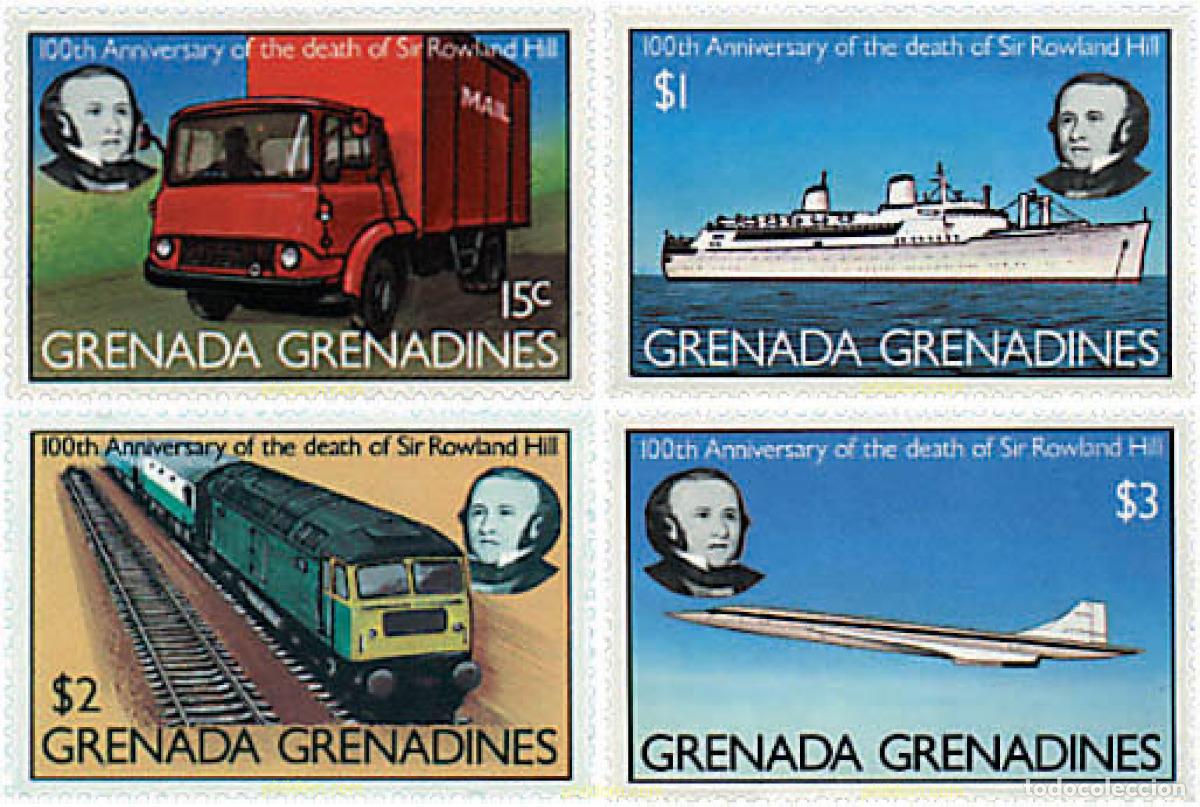 Sellos: 59867 MNH GRANADA GRANADINAS 1979 CENTENARIO DE LA MUERTE DE SIR ROWLAND HILL