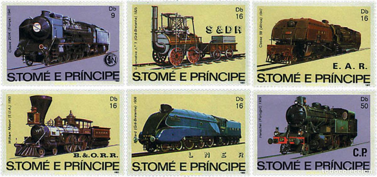 Sellos: 57863 MNH SANTO TOME Y PRINCIPE 1982 LOCOMOTORAS