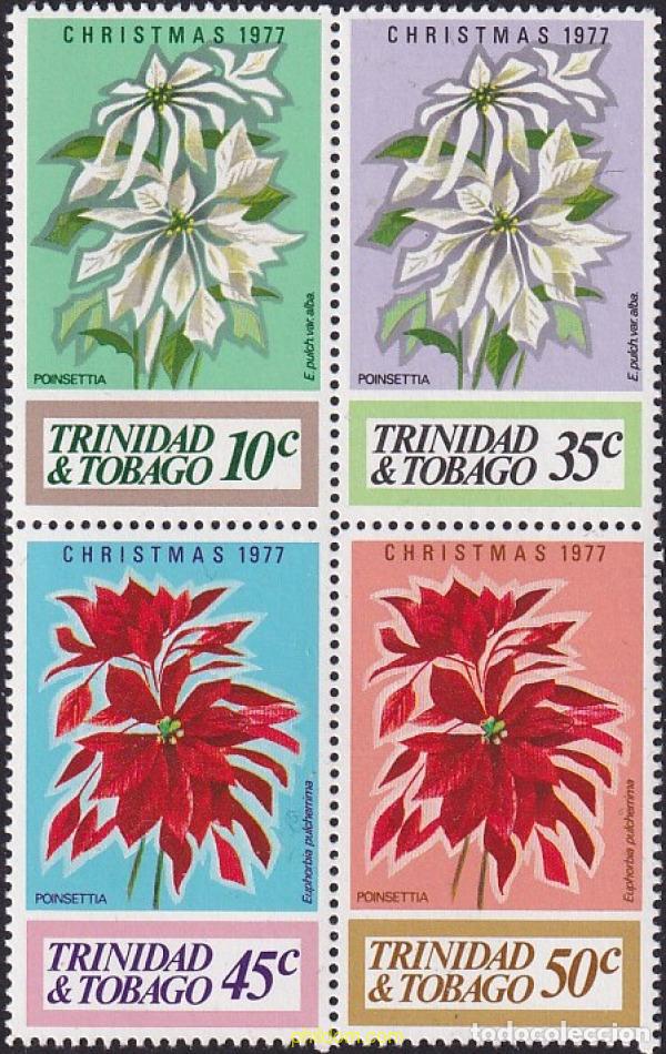 Sellos: 366015 MNH TRINIDAD Y TOBAGO 1977 NAVIDAD. FLORES
