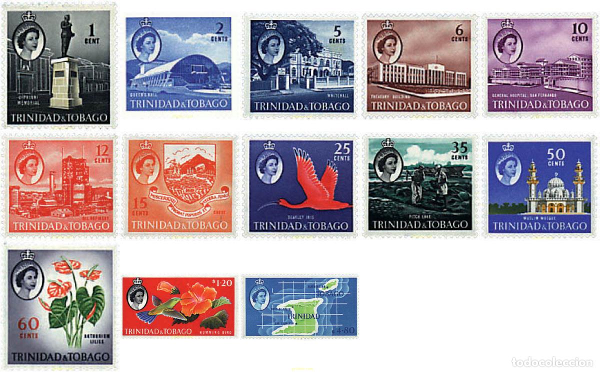 Sellos: 368032 HINGED TRINIDAD Y TOBAGO 1960 REINA ELISABETH II