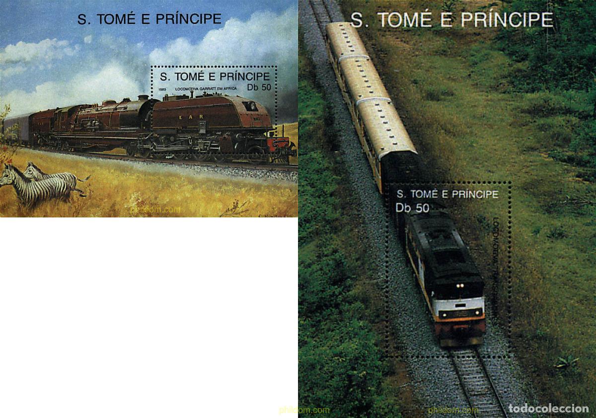 Stamps: 60613 MNH SANTO TOME Y PRINCIPE 1989 LOCOMOTORAS