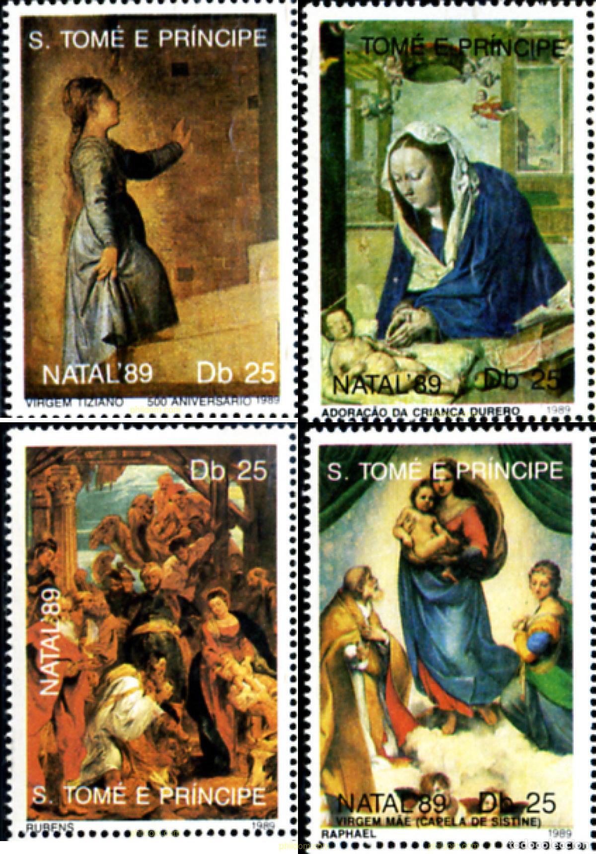 Briefmarken: 57882 MNH SANTO TOME Y PRINCIPE 1989 NAVIDAD