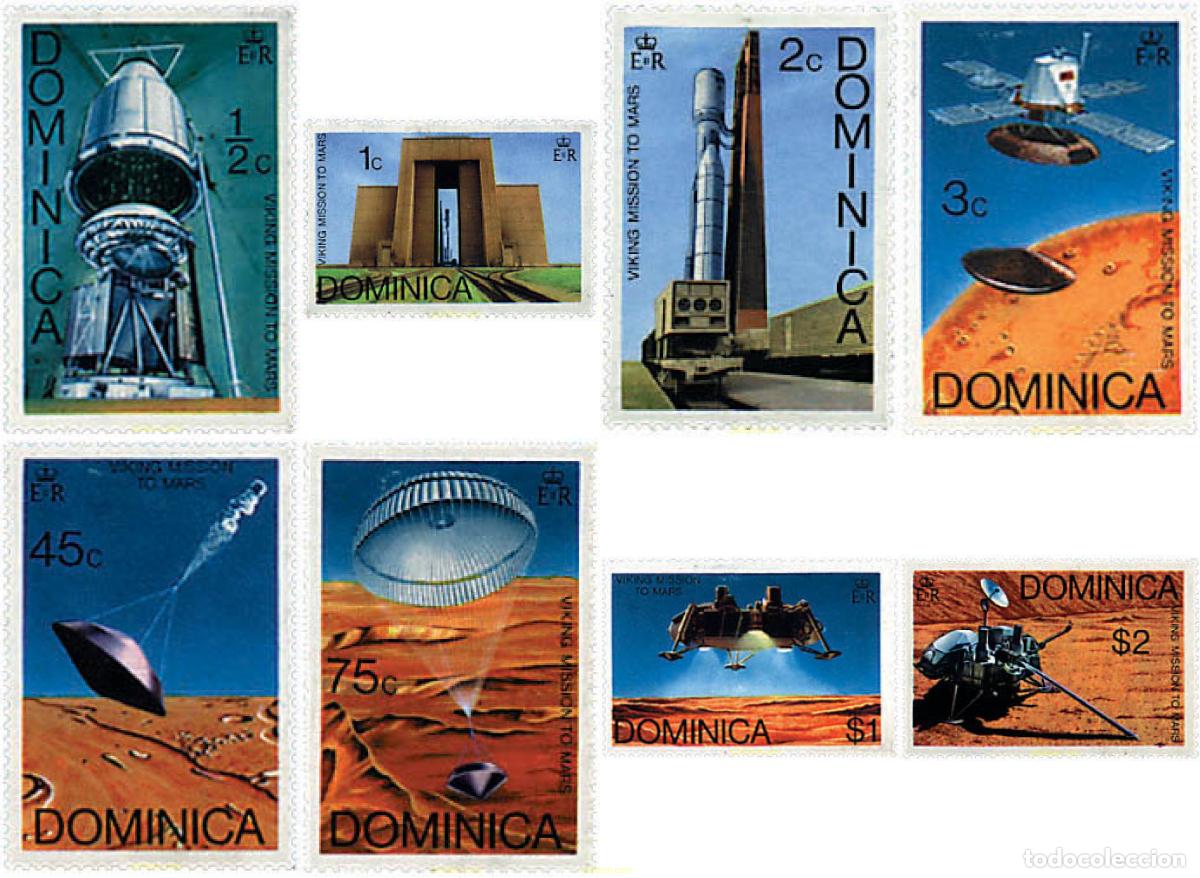 Sellos: 59399 MNH DOMINICA 1976 MISION VIKING A MARTE