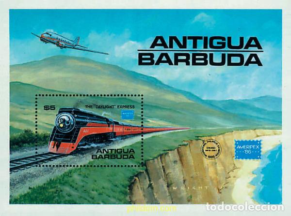 Sellos: 57181 MNH ANTIGUA Y BARBUDA 1986 AMERIPEX 86. EXPOSICION FILATELICA INTERNACIONAL