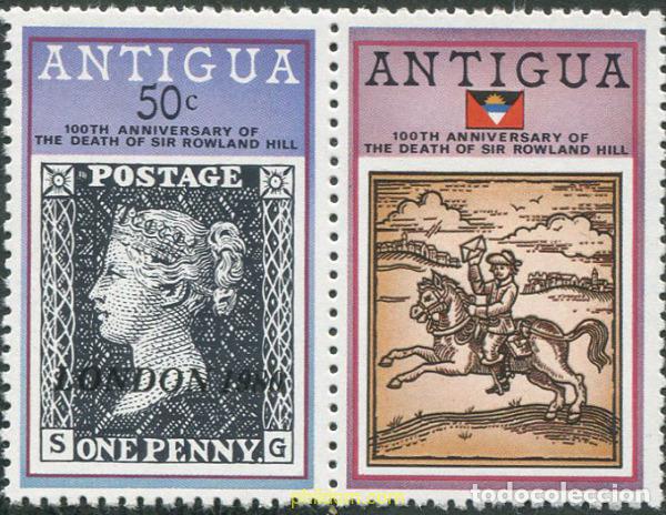 Sellos: 678369 MNH ANTIGUA 1980 LONDON 80. EXPOSICION FILATELICA INTERNACIONAL