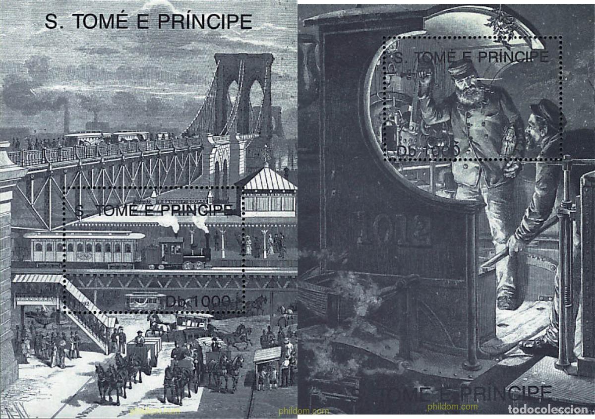 Sellos: 92586 MNH SANTO TOME Y PRINCIPE 1992 LOCOMOTORAS