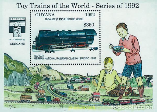 Sellos: 254094 MNH GUYANA 1992 GENOVA 92. EXPOSICION FILATELICA INTERNACIONAL