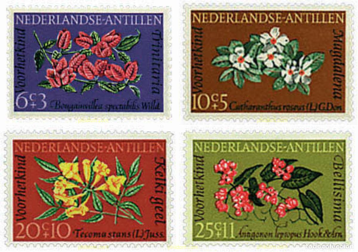 Sellos: 96232 MNH ANTILLAS HOLANDESAS 1964 PRO INFANCIA