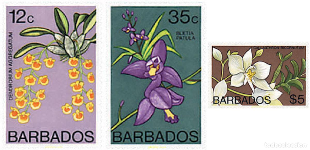 Sellos: 290160 MNH BARBADOS 1974 ORQUIDEAS