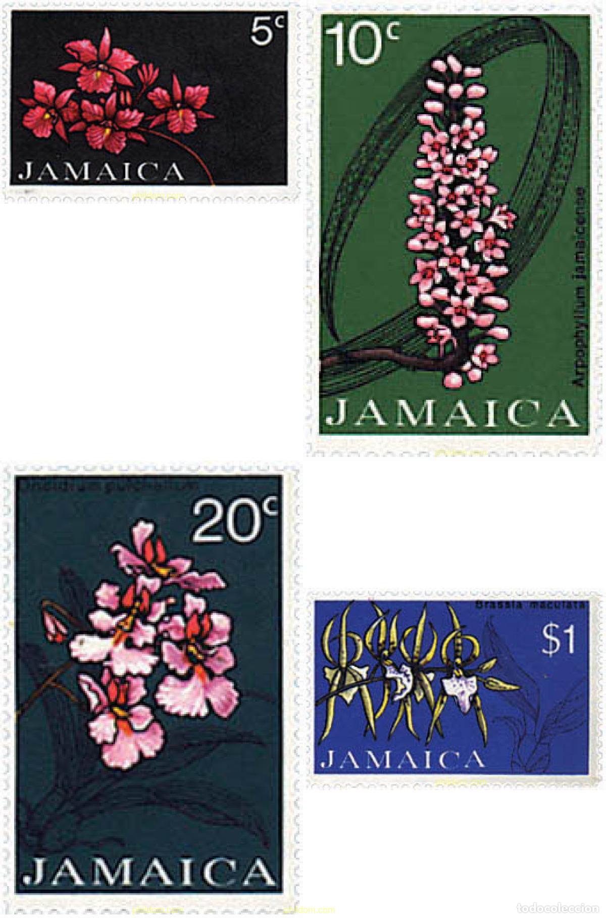 Sellos: 100007 MNH JAMAICA 1973 ORQUIDEAS DE JAMAICA