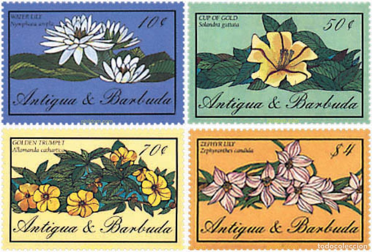 Sellos: 286449 MNH ANTIGUA Y BARBUDA 1986 FLORES