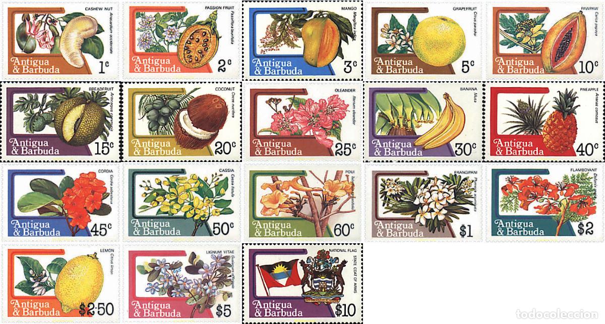 Sellos: 86921 MNH ANTIGUA Y BARBUDA 1983 FLORES Y FRUTOS DE LAS ANTILLAS