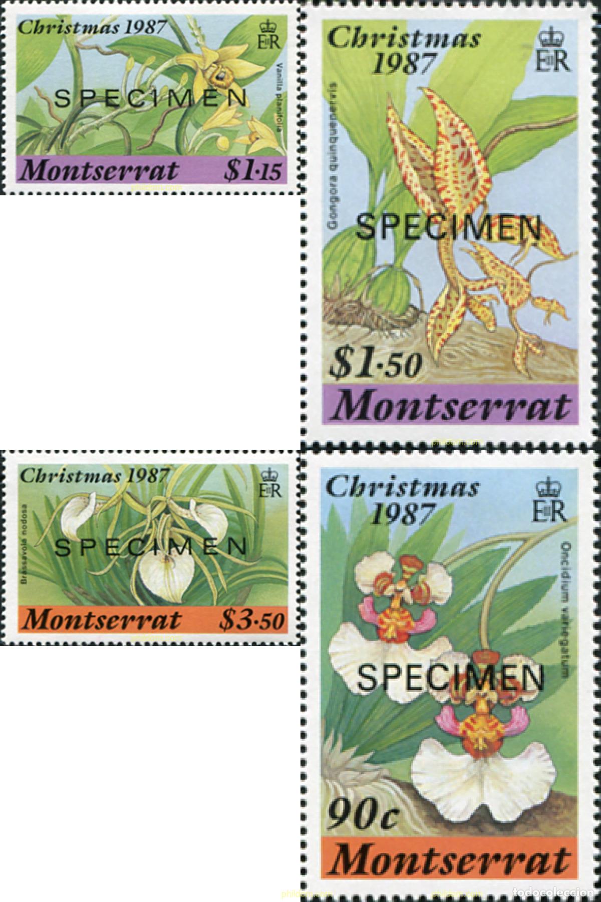 Sellos: 681968 MNH MONTSERRAT 1987 NAVIDAD - ORQUIDEAS