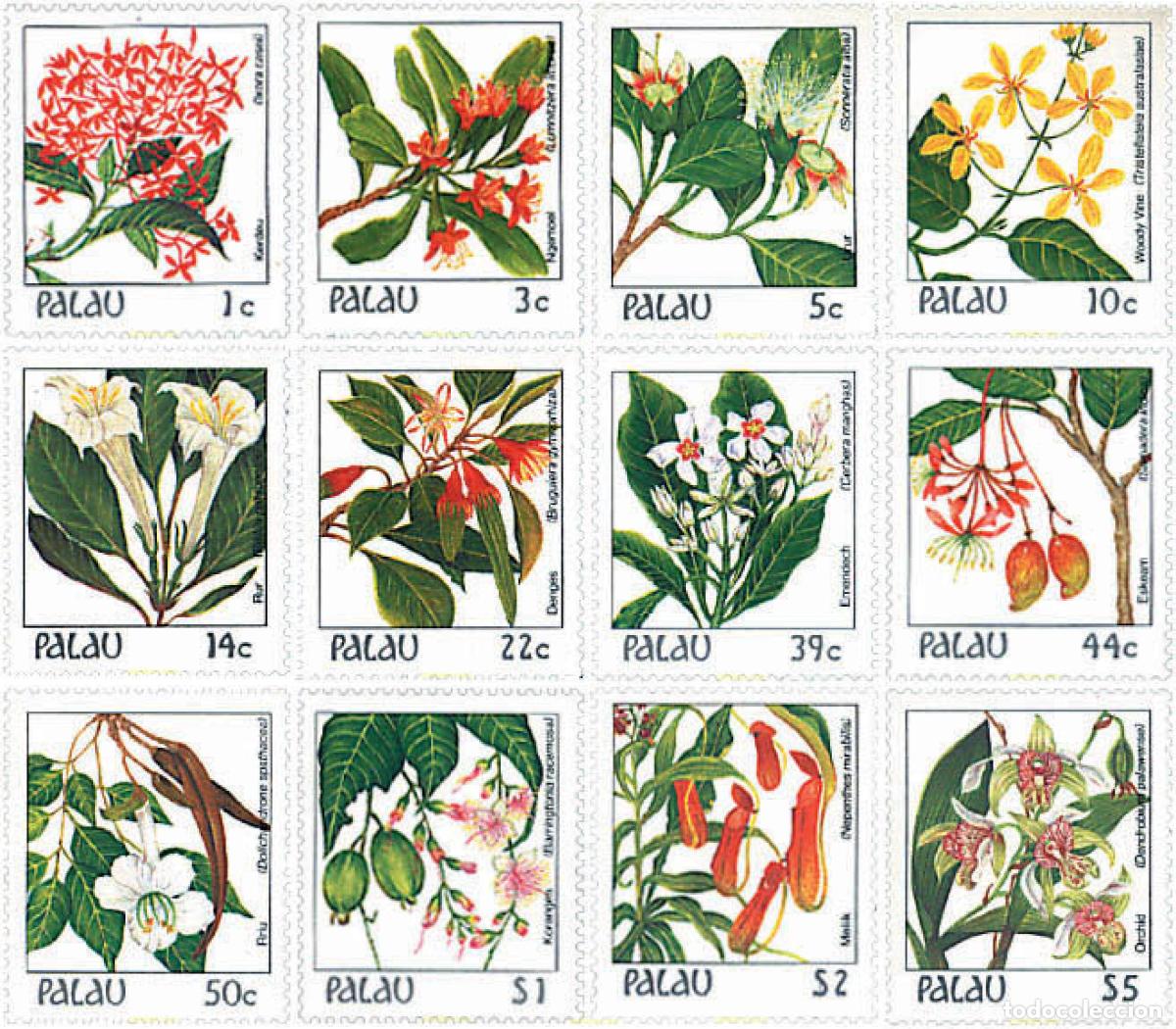 Sellos: 94076 MNH PALAU 1987 FLORES