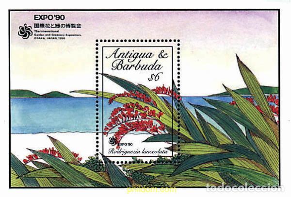 Sellos: 286526 MNH ANTIGUA Y BARBUDA 1990 EXPO 90. EXPOSICION UNIVERSAL DE JARDINES Y ESPACIOS VERDES DE OS