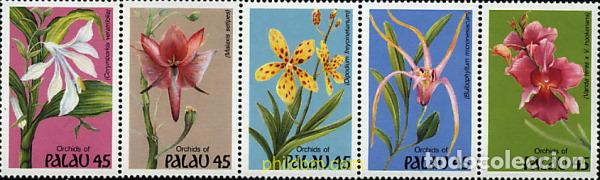 Sellos: 4427 MNH PALAU 1990 ORQUIDEAS DE PALAU