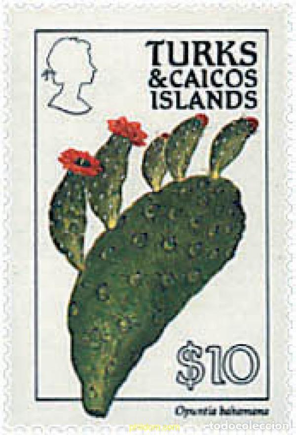Sellos: 26032 MNH TURKS Y CAICOS 1990 FLORES