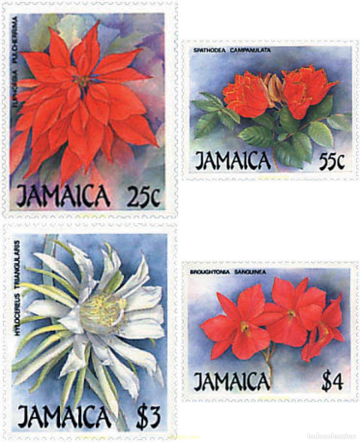 Sellos: 95843 MNH JAMAICA 1988 NAVIDAD. FLORES