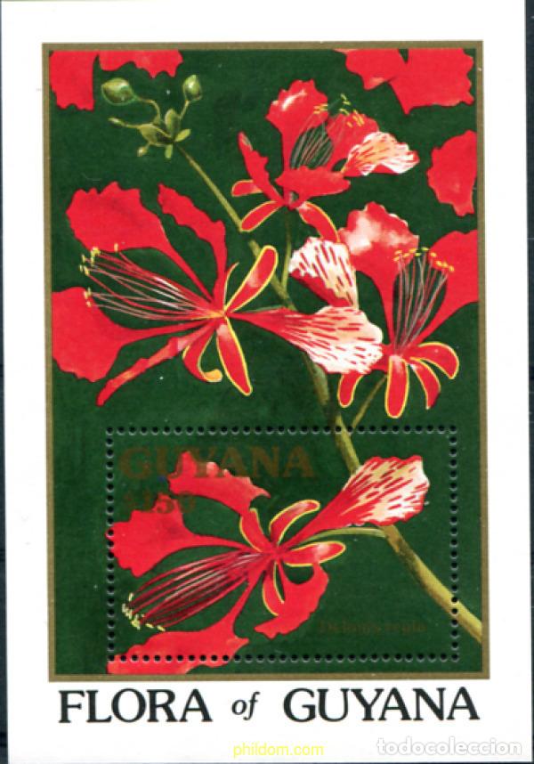 Sellos: 87646 MNH GUYANA 1990 ARBOLES EN FLOR DE GUYANA