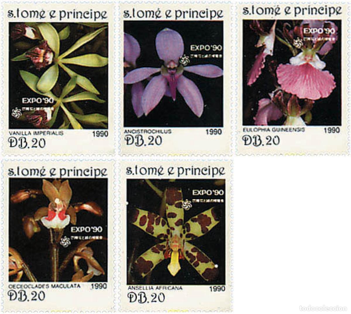 Sellos: 95995 MNH SANTO TOME Y PRINCIPE 1990 EXPO 90. EXPOSICION UNIVERSAL DE JARDINES Y ESPACIOS VERDES DE