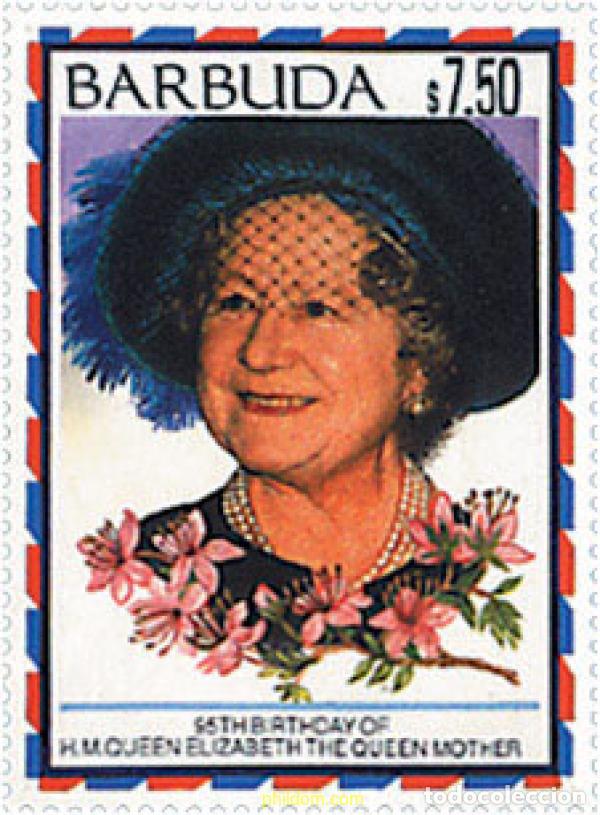Sellos: 98492 MNH BARBUDA 1995 95 ANIVERSARIO DE S.M. LA REINA MADRE