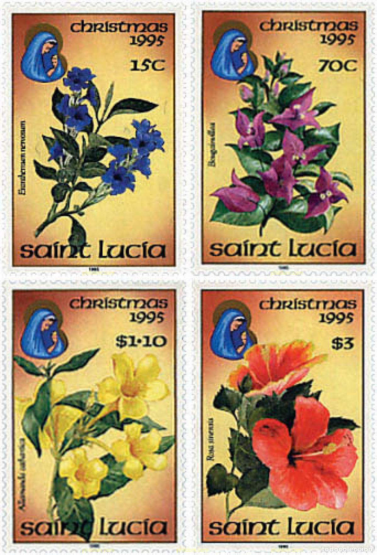 Francobolli: 96129 MNH SANTA LUCIA 1995 NAVIDAD