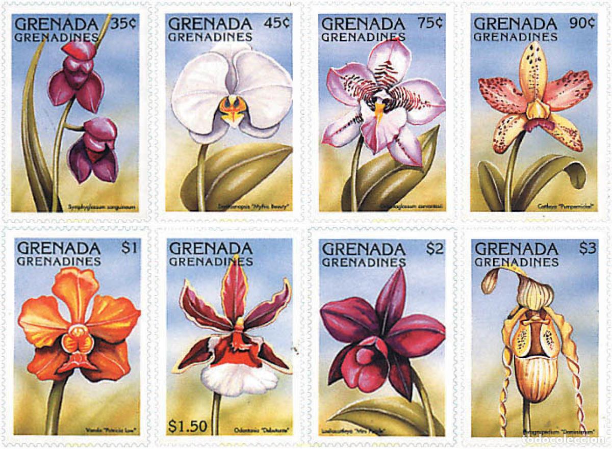 Sellos: 99159 MNH GRANADA GRANADINAS 1997 ORQUIDEAS DEL MUNDO