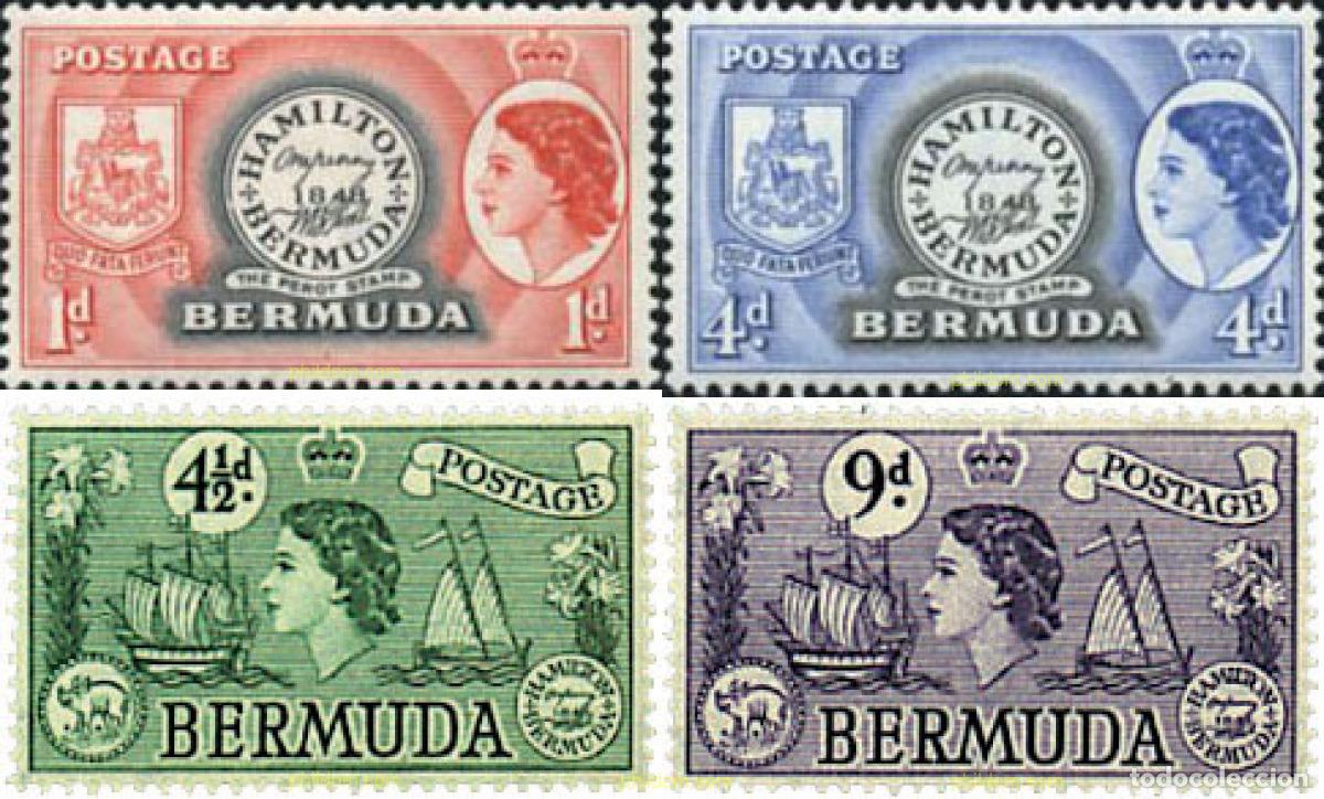 Sellos: 678586 HINGED BERMUDAS 1953 MOTIVOS VARIOS