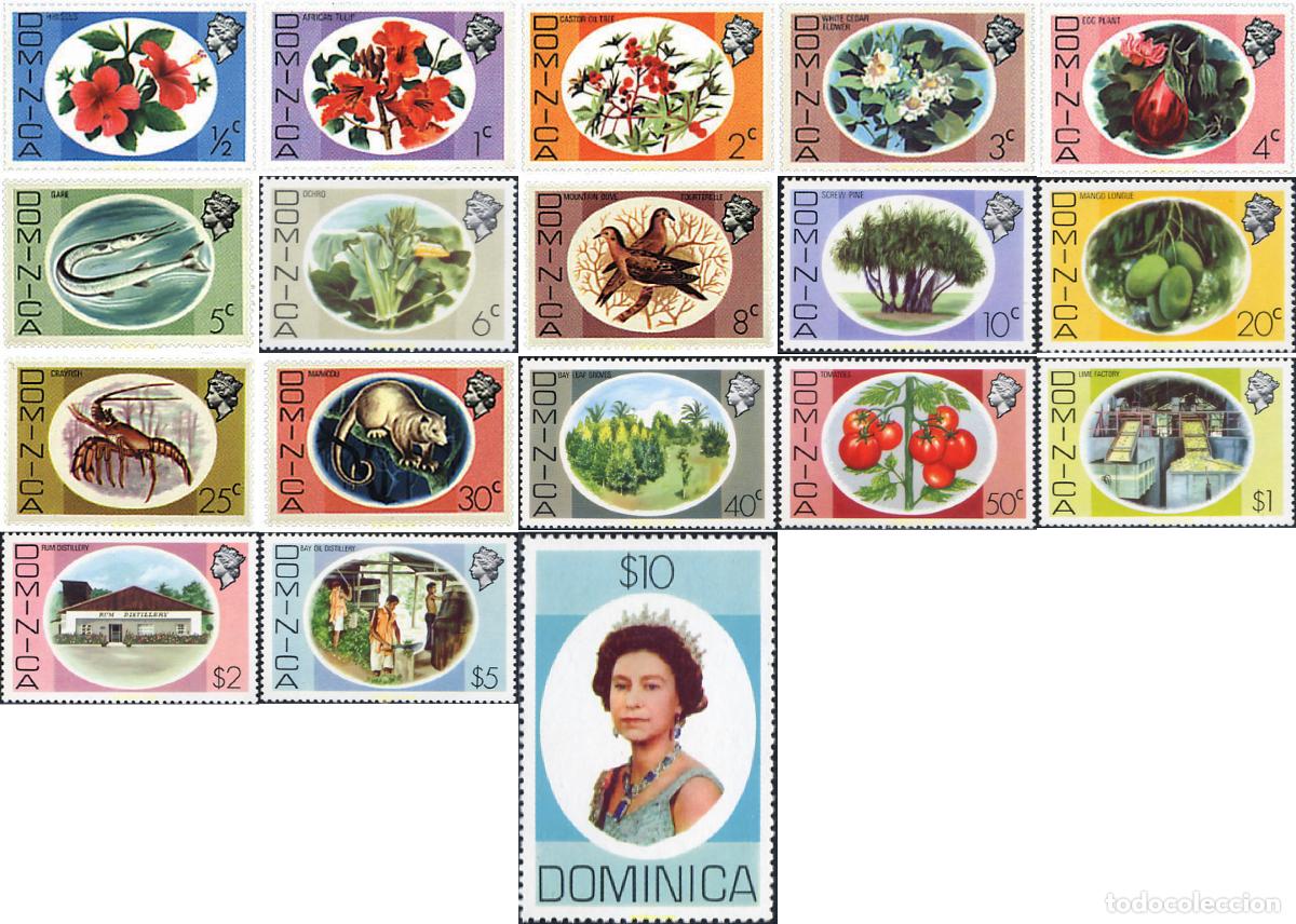 Briefmarken: 96572 MNH DOMINICA 1975 MOTIVOS VARIOS