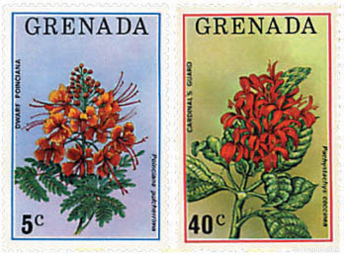 Sellos: 296732 MNH GRANADA 1976 FAUNA Y FLORA