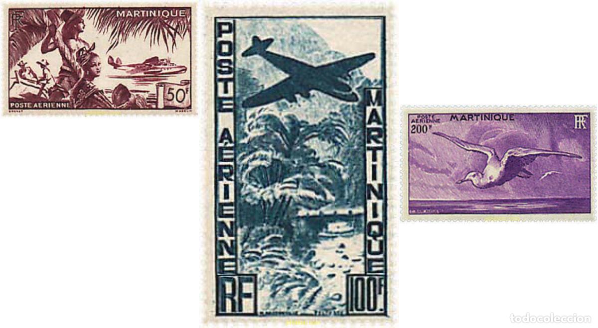 Sellos: 34058 MNH MARTINICA 1947 SERIE BASICA