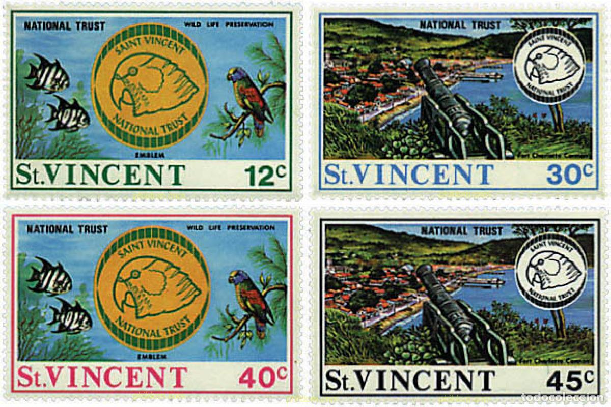 Sellos: 35593 MNH SAN VICENTE 1971 PATRIMONIO NACIONAL