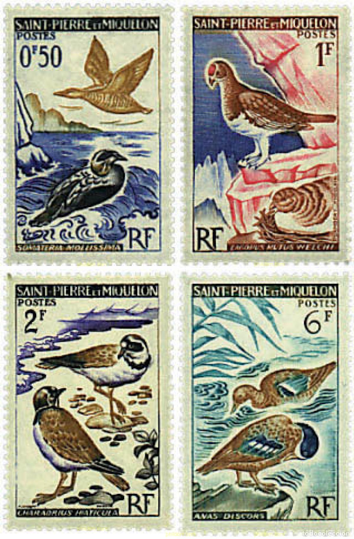 Sellos: 36942 MNH SAN PEDRO Y MIQUELON 1963 AVES