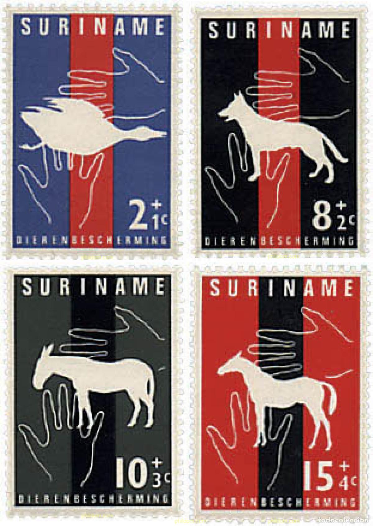 Sellos: 37159 MNH SURINAM 1962 PROTECCION DE LA FAUNA