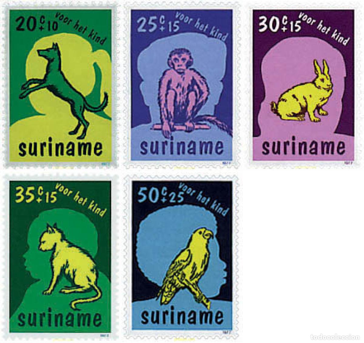 Sellos: 46632 MNH SURINAM 1977 PRO INFANCIA