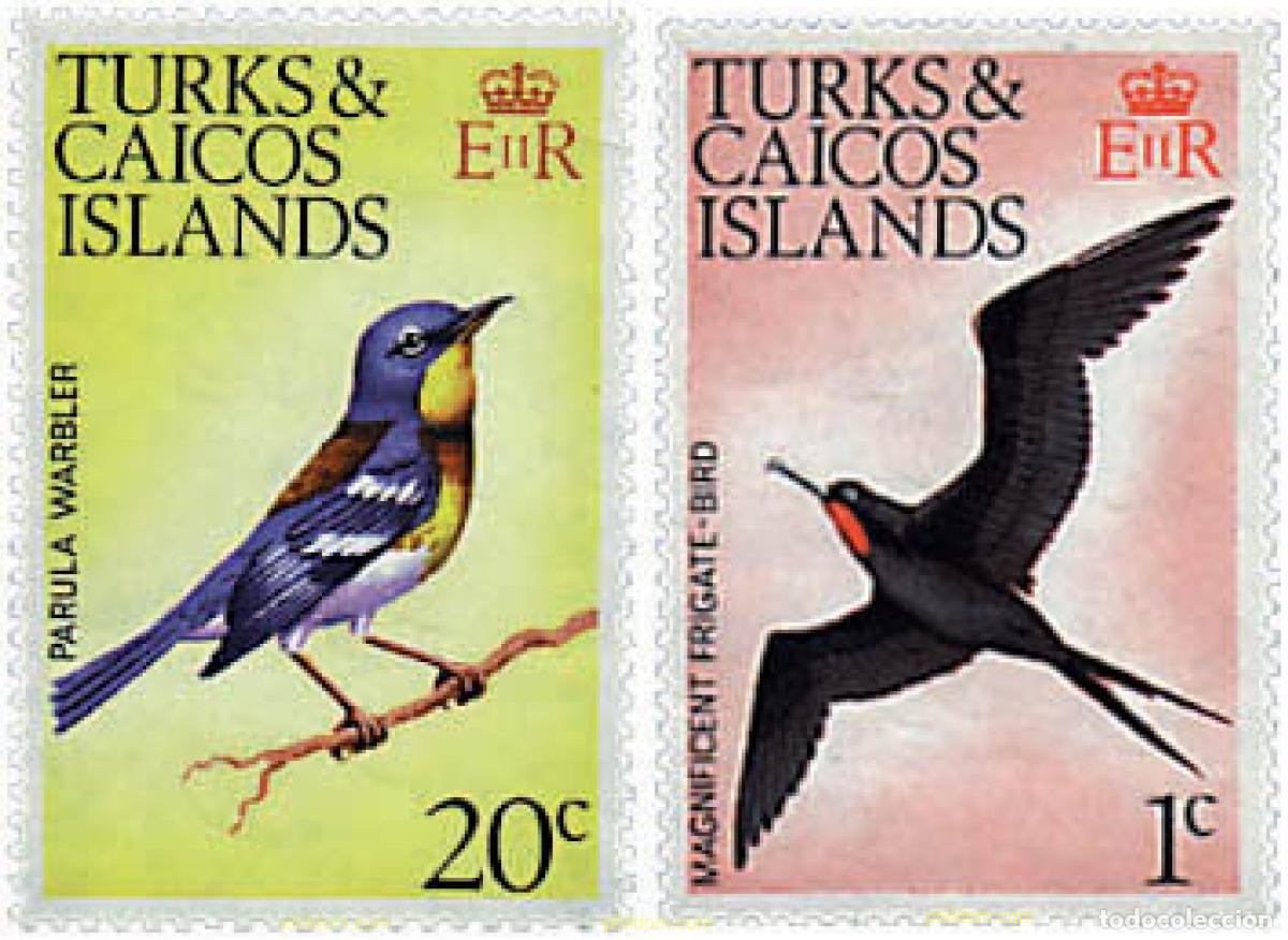 Briefmarken: 366600 MNH TURKS Y CAICOS 1973 AVES