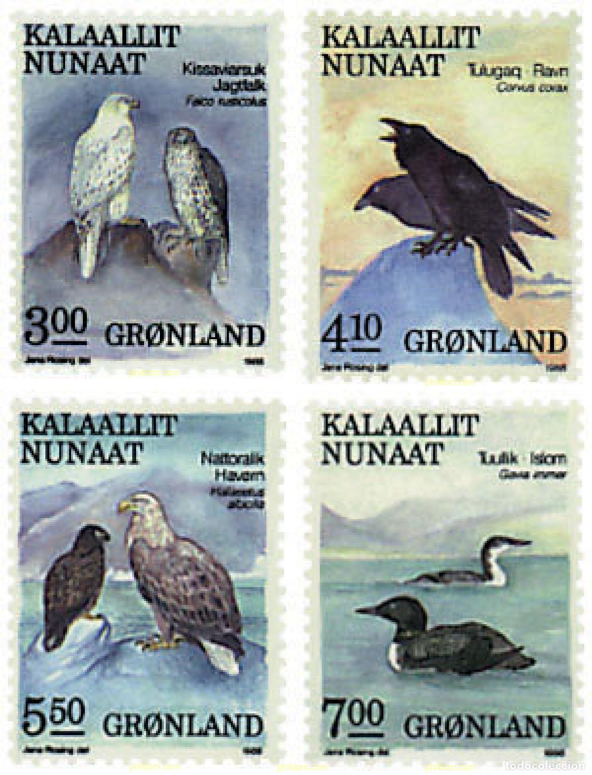 Briefmarken: 96958 MNH GROENLANDIA 1988 FAUNA DE GROENLANDIA