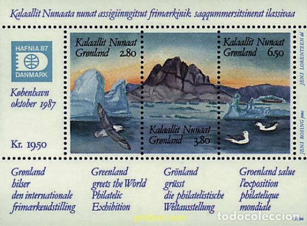 Briefmarken: 96939 MNH GROENLANDIA 1987 HAFNIA 87. EXPOSICION FILATELICA INTERNACIONAL