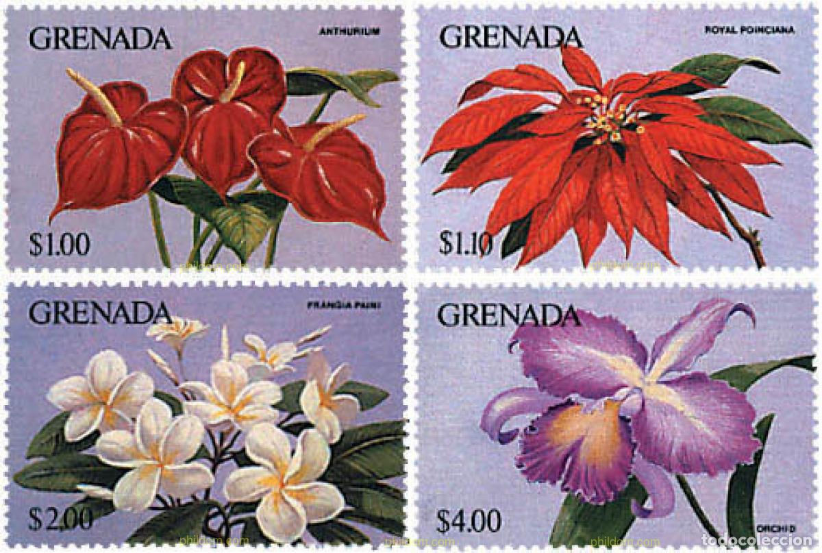 Sellos: 300381 MNH GRANADA 1986 FAUNA Y FLORA