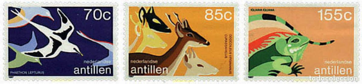 Sellos: 33583 MNH ANTILLAS HOLANDESAS 1987 25 ANIVERSARIO DE LA CREACION DEL PARQUE NATURAL