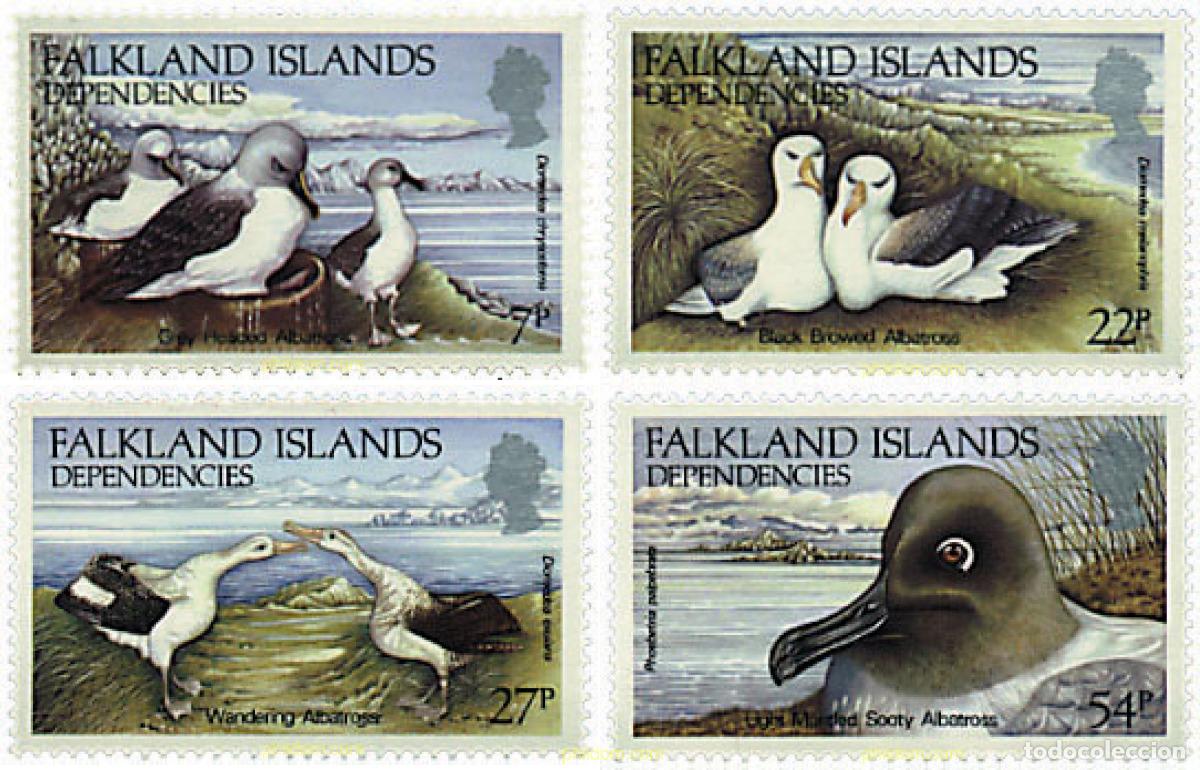 Sellos: 32244 MNH FALKLAND. Dependencias 1985 AVES