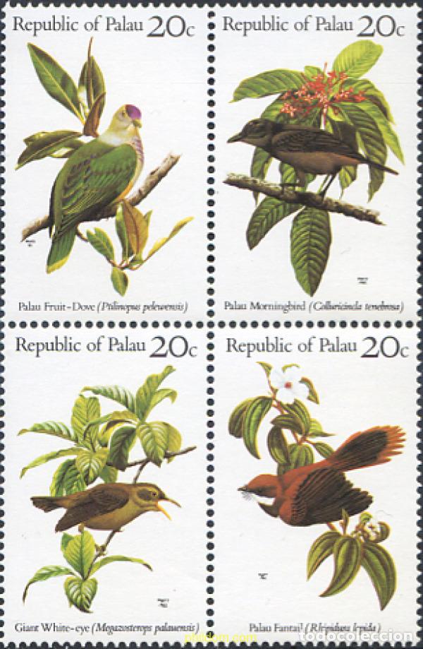 Sellos: 271965 MNH PALAU 1983 AVES