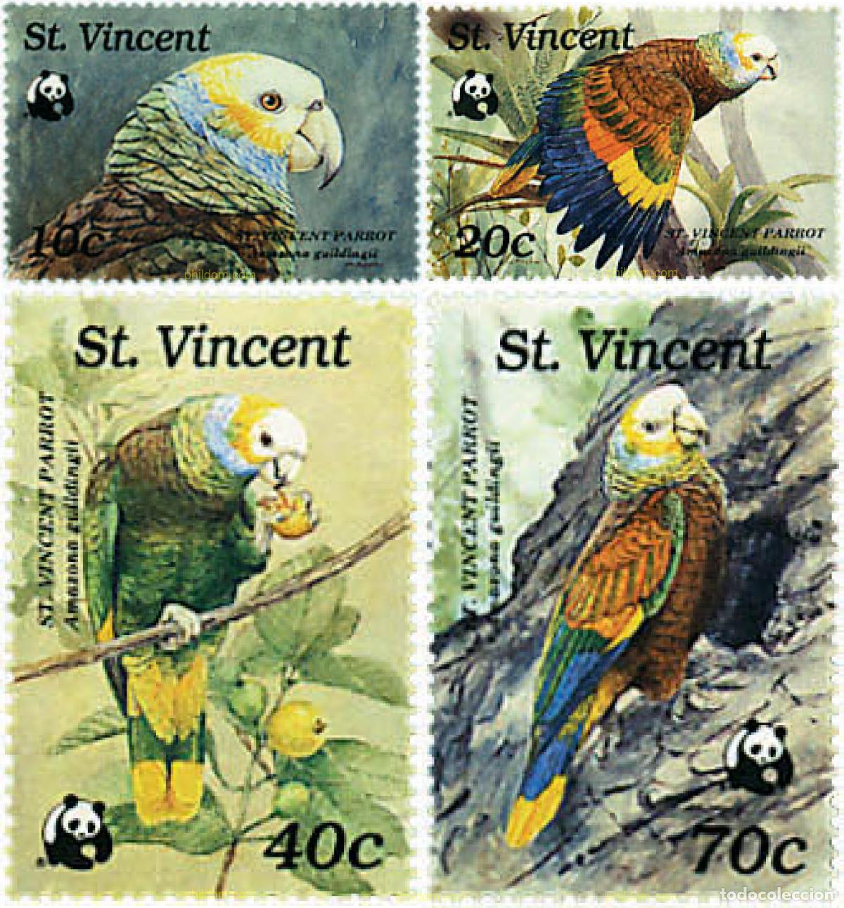 Sellos: 74082 MNH SAN VICENTE 1989 LORO DE SAN VICENTE