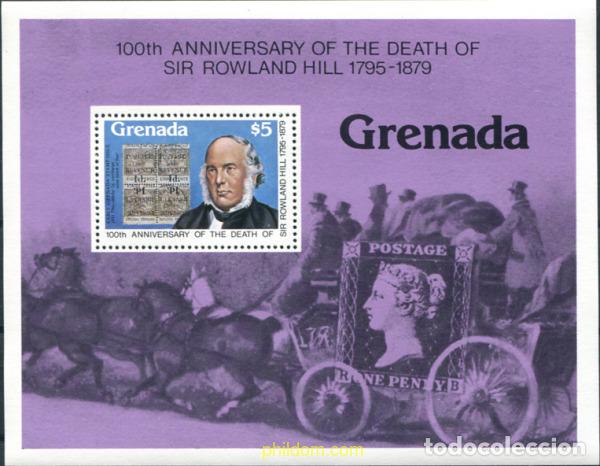 Sellos: 89886 MNH GRANADA 1979 CENTENARIO DE LA MUERTE DE SIR ROWLAND HILL
