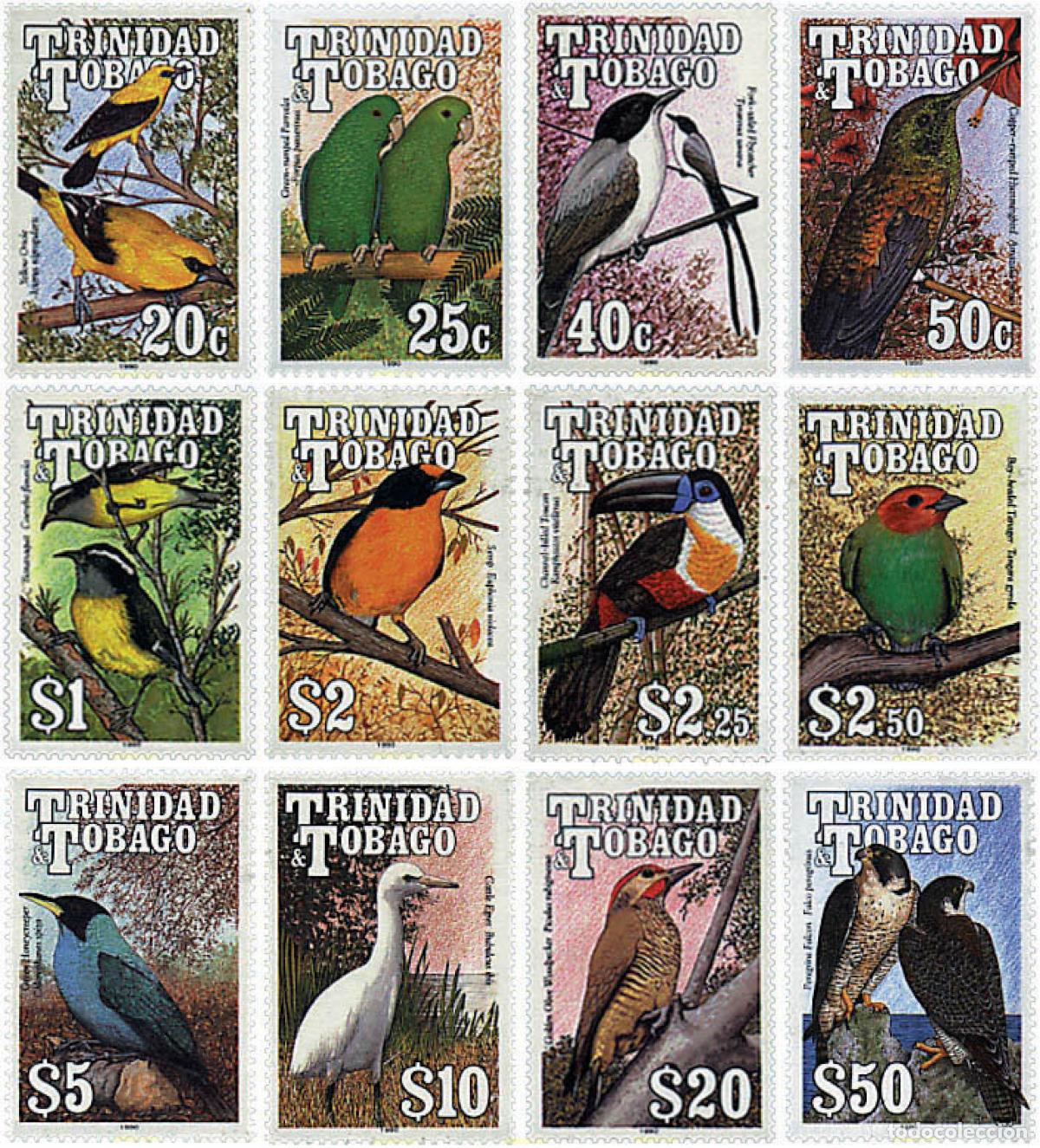 Sellos: 37048 MNH TRINIDAD Y TOBAGO 1990 AVES