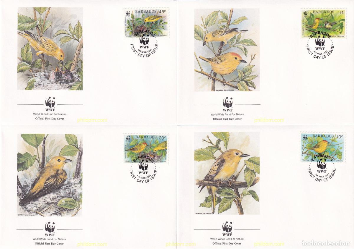 Sellos: 24749 MNH BARBADOS 1991 REINETA AMARILLA